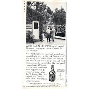1978 Jack Daniels Tennessee Whiskey Log Truck Vintage Print Ad Wall Art Photo